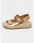 Primigi Sandale din piele cu logo - Auriu rose