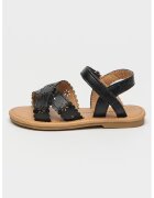 Primigi Sandale din piele ecologica cu perforatii - Negru