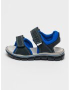 Primigi Sandale din piele intoarsa cu velcro - Albastru royal/Bleumarin