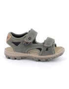 Primigi Sandale din piele intoarsa si material textil cu inchidere velcro - Kaki