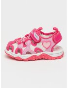Primigi Sandale fisherman cu detalii logo - Alb/Fucsia