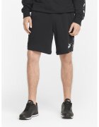 Puma Bermude cu benzi laterale cu logo Essentials - Negru