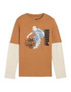 Puma Bluza cu design 2-in-1 Mid 90s - Crem/Maro camel