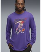 Puma Bluza cu imprimeu grafic pentru baschet Hoopstel - Negru/Ametist