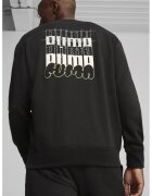 Puma Bluza de trening cu decolteu la baza gatului Classics Brand Love - Alb/Negru