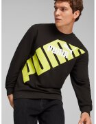Puma Bluza de trening cu imprimeu logo Power - Negru/Verde lime