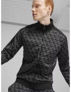 Puma Bluza de trening cu imprimeu si fermoar - Negru/Gri