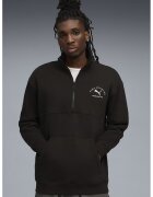 Puma Bluza din amestec de bumbac cu logo - Negru