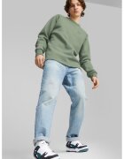 Puma Bluza sport cu decolteu la baza gatului si maneci raglan Classics - Verde feriga