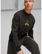 Puma Bluza sport supradimensionata cu decolteu la baza gatului Hoop - Negru