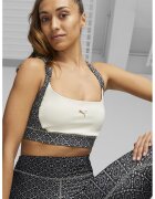 Puma Bustiera cu decupaj racerback pentru fitness Love - Negru/Alb murdar