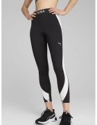 Puma Colanti crop cu talie inalta - pentru fitness Strong - Alb/Negru