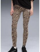 Puma Colanti cu model animal print ESS GRAPHIC - Negru/Maro