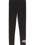 Puma Colanti cu talie inalta Essentials - Negru/Roz deschis