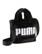 Puma Geanta crossbody cu blana sintetica - Negru/Alb optic