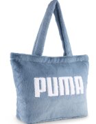 Puma Geanta shopper cu blana sintetica - Alb/Albastru