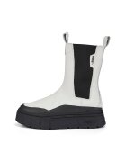 Puma Ghete Chelsea de piele cu segmente din material textil Mayze Stack - Negru/Gri melange