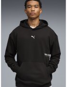 Puma Hanorac cu buzunar kangaroo si imprimeu logo - Negru
