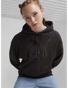 Puma Hanorac cu buzunar kangaroo si imprimeu logo - Negru
