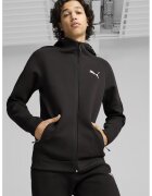Puma Hanorac cu fermoar si maneci raglan Evostriped - Negru