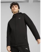 Puma Hanorac cu fermoar si maneci raglan - Negru