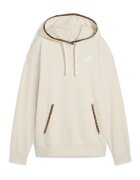 Puma Hanorac din amestec de bumbac cu captuseala animal print - Crem