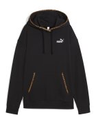 Puma Hanorac din amestec de bumbac cu captuseala animal print - Negru