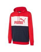 Puma Hanorac ESS+ Colorblock Hoodie TR - 848772-21 - Barbati - Rosu - Rosu