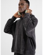 Puma Hanorac lejer din bumbac cu aspect decolorat Future - Negru stins