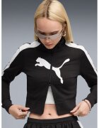 Puma Jacheta crop cu imprimeu logo Archive T7 - Negru/Alb optic