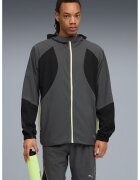 Puma Jacheta cu gluga - pentru alergare Uktrawave - Negru/Galben pal/Gri inchis