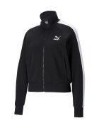 Puma Jacheta de trening cu terminatii striate Iconic T7 TR - Negru
