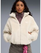 Puma Jacheta din fleece Essentials Soft - Bej deschis