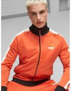 Puma Jacheta sport cu buzunare cu fermoar T7 Forward History - Alb/Negru/Portocaliu