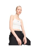 Puma Maiou femei Wardrobe Ess Ribbed Tank Top - Alb - Alb