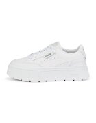 Puma Panofi sport flatform de piele cu logo Mayze Stack - Alb