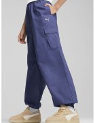 Puma Pantaloni cargo cu talie elastica - Albastru inchis