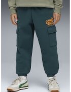 Puma Pantaloni cargo de trening cu imprimeu logo - Verde englez