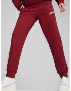 Puma Pantaloni de trening cu buzunare laterale ESS+ Script - Rosu inchis