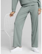 Puma Pantaloni de trening cu croiala ampla si logo - Verde deschis
