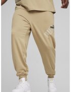 Puma Pantaloni de trening cu imprimeu logo si snur in talie Power - Bej