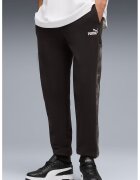 Puma Pantaloni de trening din amestec de bumbac cu buzunare laterale - Negru