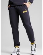 Puma Pantaloni de trening din amestec de bumbac cu mansete elastice - Albastru ultramarin