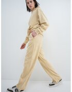 Puma Pantaloni din reiat cu logo ESS ELEVATED - Galben pai