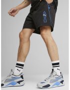 Puma Pantaloni scurti cu buzunare oblice - Alb/Negru/Albastru inchis