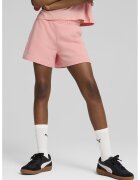 Puma Pantaloni scurti cu logo brodat Essentials - Roz pastel