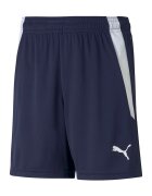 Puma Pantaloni scurti cu talie ajustabila - pentru fotbal teamLIGA - Alb/Bleumarin