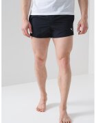Puma Pantaloni scurti de baie cu logo si buzunare - Negru