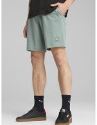 Puma Pantaloni scurti de bumbac cu logo - Verde persan