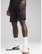 Puma Pantaloni scurti din amestec de bumbac cu logo - Albastru ultramarin